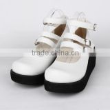Classical 6 cm Heel white PU Lolita shoes for girls