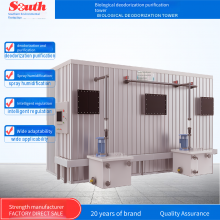 Stainless Steel Biological Deodorization Tower - Wastewater and Exhaust Gas Treatment Tower Using Microbial Trickling Filtration Method for Hospitals, Food Industries, Livestock Farms, and Slaughterhouses thumbnail-1