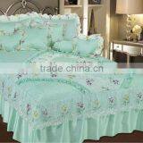 Wedding Satin Bed Cover Set thumbnail-1