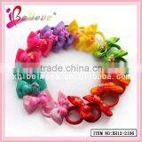 Plastic Bow Girls Ponyholder Ribbon Bow Covered Elastic Hair Bands (XH12-2106) thumbnail-6