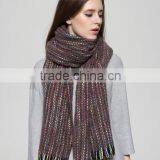 Wholesale New Winter Colorful Striped Fashion Ladies Cashmere Scarf thumbnail-1