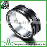 High Quality Beautiful Men Ring New Design Silver Finger Ring High Polishing Charm Tungsten Ring thumbnail-4
