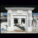 Marble fireplace stone statue