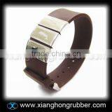 Latest Design Silicone Bracelet With Stainless Steel Accessoire thumbnail-1
