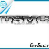 Custom Plastic Auto Letterings Car Badge USMC Badge 3M Glue Made in China