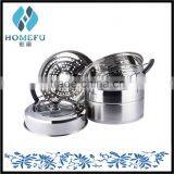 Multi-layer Stainless Steel Dim Sum Steamer Cooking Pot With Glass Lid as Seen on tv