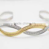 Charm Wave Braided Design Gold Jewellery From Dubai Cuff Bracelets Jewelry thumbnail-4