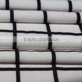 Men's t Shirt Fabric 4 Way Strench Plaid Printed Polyester Lycra Fabric thumbnail-4