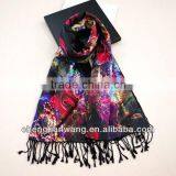 Silk Scarf India 2014 Latest Design Fashion Double-layer High Quality Silk Scarf India