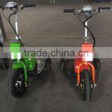 Two seat popular 350w 36v 3 wheel electric bike cheap mobility scooter for adult