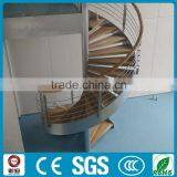 House Decorative Cantilever Type Wood Spiral Stairs thumbnail-3