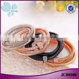 Ally express cheap wholesale rope zinc alloy rhinestone gold plated charm bracelet                        
                                                                                Supplier's Choice