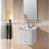 Modern Hanging Popular Cheap Bathroom PVC Cabinet With Ceramic Basin Sink thumbnail-1