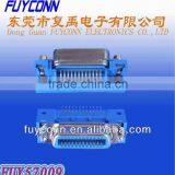 Centronics PCB Right Angle Female Socket Connector With Jack Screw