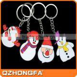 High Quality Christmas 3d Logo Soft Pvc Keychain for Promotion Gift thumbnail-2