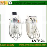 NEW AND HOT-SALE venus laser hair removal tattoo removal e-light ipl rf+nd yag laser multifunction machine