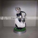 Golf Table Pen Container Suits With Lawn Clock