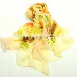 Customize Digital Printed Chiffion Scarf 100% Silk Scarves NO MOQ thumbnail-2