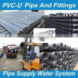Plastic u-pvc pipe water supply pipe for agricultural and garden irrigation