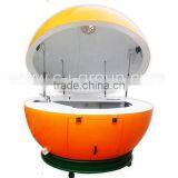 Outdoor Fibreglass Orange Shape Portable Kiosk Food Kiosk China Manufacturer thumbnail-3