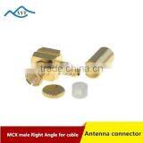 Right Angle MCX Male Jack rf Coaxial Connector for Cable thumbnail-1