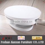YA622 modern white high gloss rotating coffee table