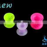 Colorful Ear Plugs Ear Piercing Body Jewelry Silicone Ear Tunnel