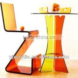 colored acrylic chairs