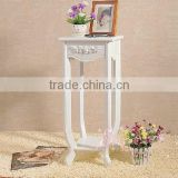 small round white tea table