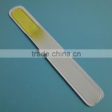 BLC-008 195mm Mirror finished yellow colored handle professional glass nail file