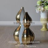 New design gold ceramic Chinese flower vase