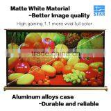 Golden Pink Portable Mini Projector Screen Table Roll up HD 3D Screen for Business Presentation Small Team Meeting 30" 40" 50" thumbnail-3