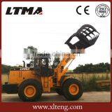 LTMA Grass Loader | Wood Grapple Log Wheel Loader Sugarcane Loader