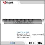 LY-PDU-GM02 Safewell 19inch 1u Basic Server Rack PDU Without Switch