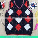 2014 Fashion Geometric Pattern Acrylic Men Jacquard Pullover Sweater Vest thumbnail-1