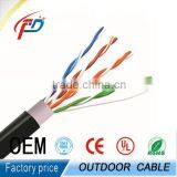 0.50 CCA Conductor Twisted 4pairs Cable Cat5e Outdoor Lan Cable