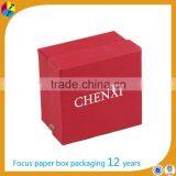 Red Texture Paper OEM Packaging Wristwatch Box thumbnail-2