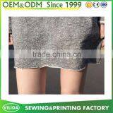 Latest Fashion Casual Loose Long Sleeve 100% Cotton Blank T-shirt Dress thumbnail-6