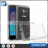 Amazon Hot Sale Anti Scratch Acrylic Clear PC Back + TPU Bumper Phone Cover For Alcatel Stellar Tru Clear Case Paypal Accept thumbnail-1