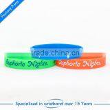 Wholesale custom eco-friendly printed silicone wristband for big party