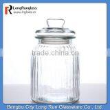 LongRun wholesale crystal food use Storage glass jar