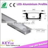 Falt profile suit for 5-12mm strips EXW price Recessed 7mm Thickness Aluminum Profile Led Strip Light