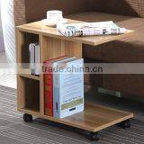 Wooden Modern Coffee Table With Wheel thumbnail-2