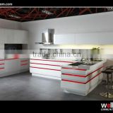 Modern Gloss Lacquer Metal Kitchen Cabinet