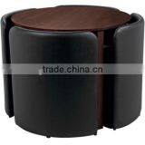 Space-saving Dining Table and Chair Set thumbnail-5