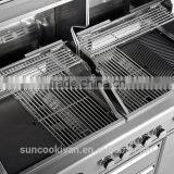 High End Stainless Steel Twin Hood Bbq Gas Grill thumbnail-4