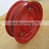 Red Metal Rim for Wheelbarrow Wheels Wheelbarrow Spare Parts 3.50-8 thumbnail-1