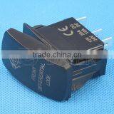 No Lens 4 Blade Pins Waterproof Rocker Switch With Two Red Lights thumbnail-3