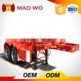 China Export 3 Axles 40 ft 20 ft Container Chassis Skeleton Semi Trailer for Sale thumbnail-4