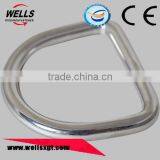 Wells Factory 5mm CE Forged High Strength Stainless Steel 316 Welded d Ring thumbnail-1